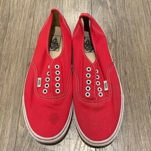 Men’s Red Vans. Size 11.